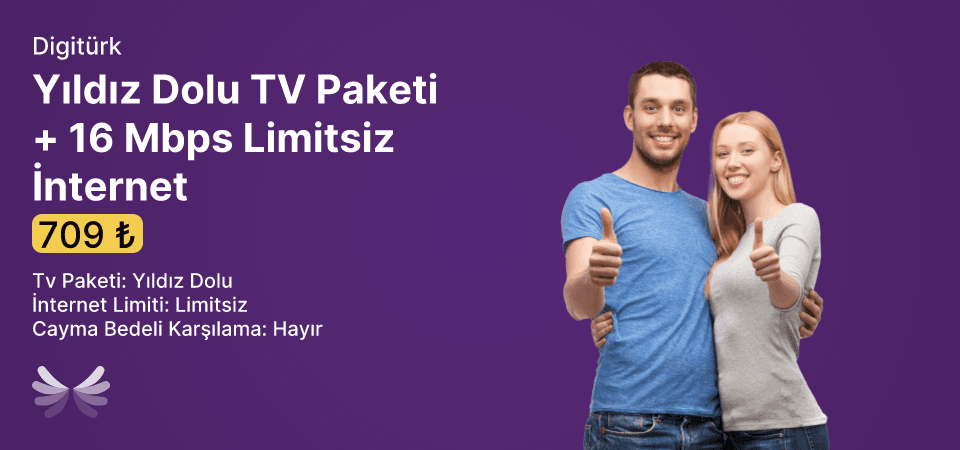 Yıldız Dolu TV Paketi + 16 Mbps Limitsiz İnternet