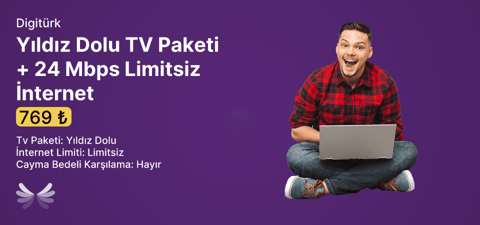 Yıldız Dolu TV Paketi + 24 Mbps Limitsiz İnternet