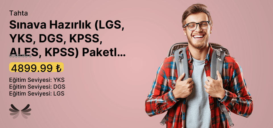 Sınava Hazırlık (LGS, YKS, DGS, KPSS, ALES, KPSS) Paketleri - 1 Yıl