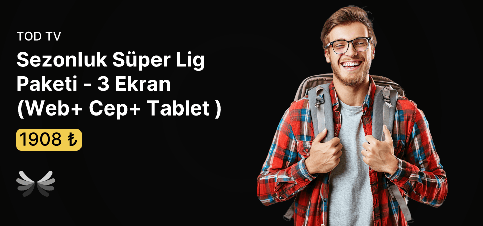 Sezonluk Süper Lig Paketi - 3 Ekran (Web+ Cep+ Tablet )