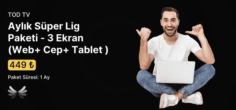 Aylık Süper Lig Paketi - 3 Ekran (Web+ Cep+ Tablet )