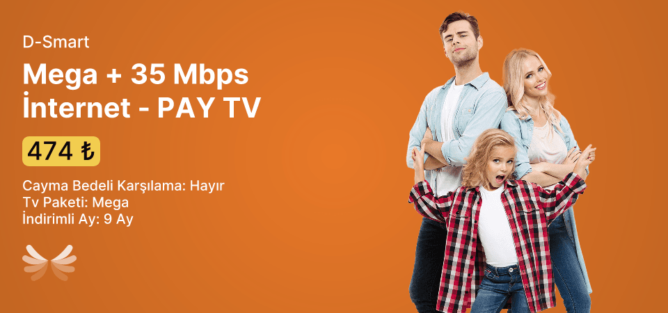Mega + 35 Mbps İnternet - PAY TV 