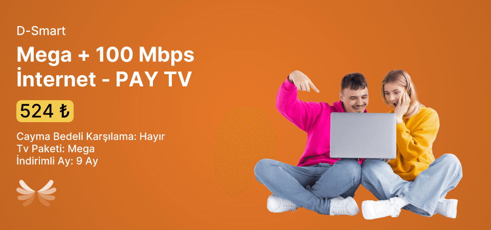 Mega + 100 Mbps İnternet - PAY TV 