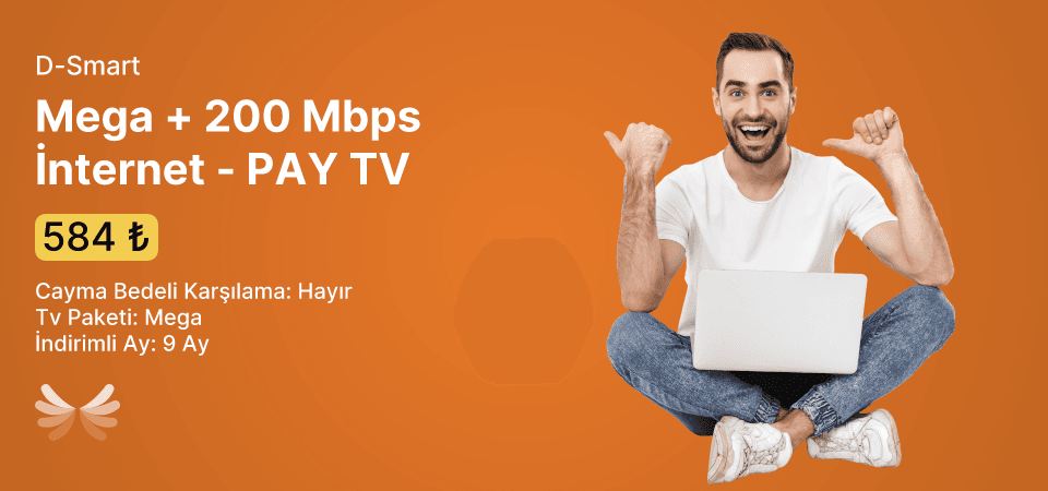 Mega + 200 Mbps İnternet - PAY TV 