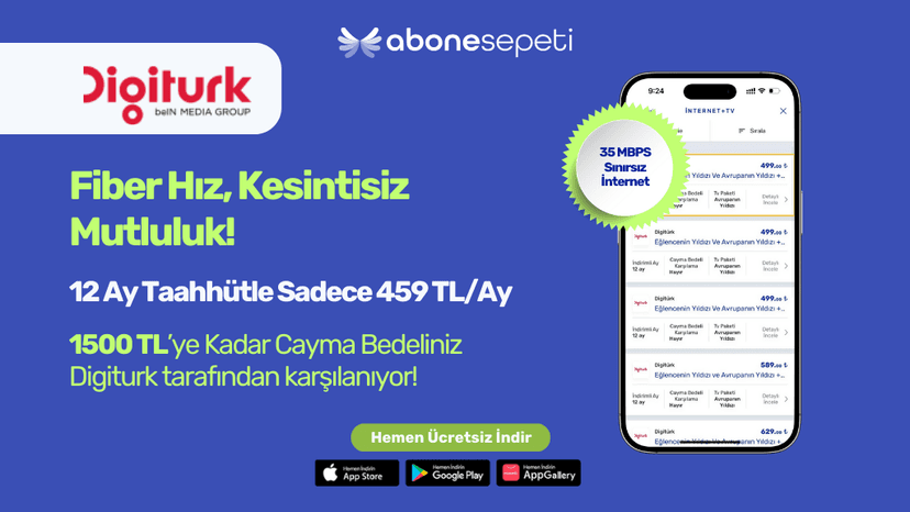 Digiturk Fiber İnternet ile Hızlı ve Sınırsız Eğlencenin Keyfini Çıkarın!