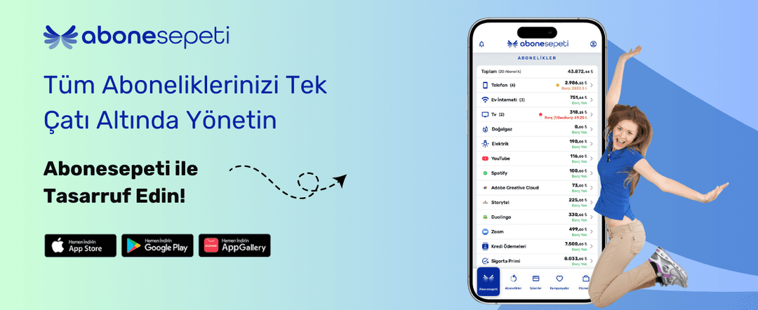 Tüm Aboneliklerinizi Tek Çatı Altında Yönetin: Abonesepeti ile Tasarruf Edin