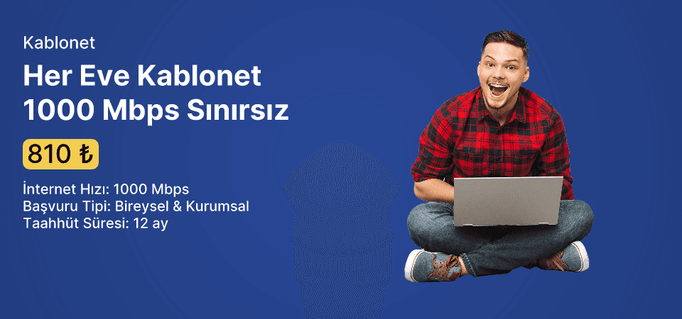 Her Eve Kablonet 1000 Mbps Sınırsız
