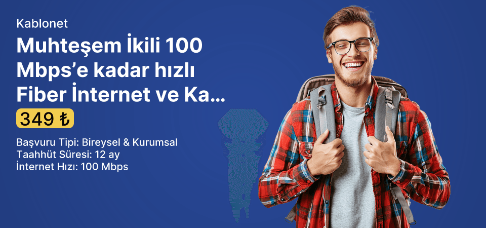 Muhteşem İkili 50 Mbps İnternet ve KabloTV 