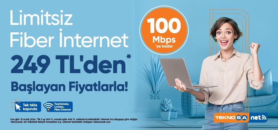 Teknosanet 100 Mbps’ye Kadar Fiber Kampanyası