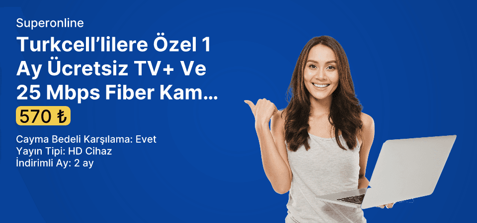 Turkcell’lilere Özel 1 Ay Ücretsiz TV+ Ve 25 Mbps Fiber Kampanyası