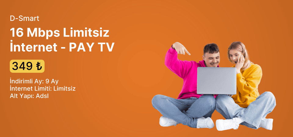 16 Mbps Limitsiz İnternet  - PAY TV 