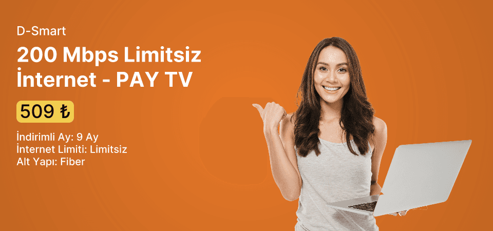 200 Mbps Limitsiz İnternet  - PAY TV 