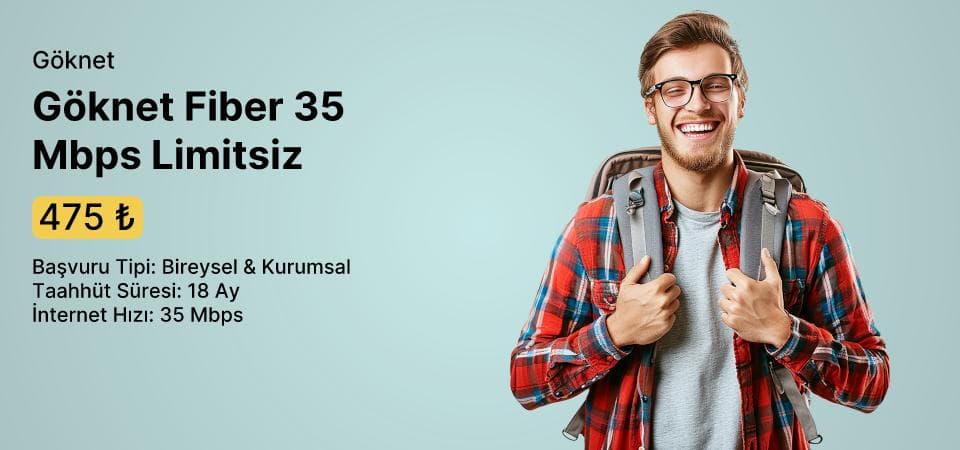 Göknet Fiber 35 Mbps Limitsiz