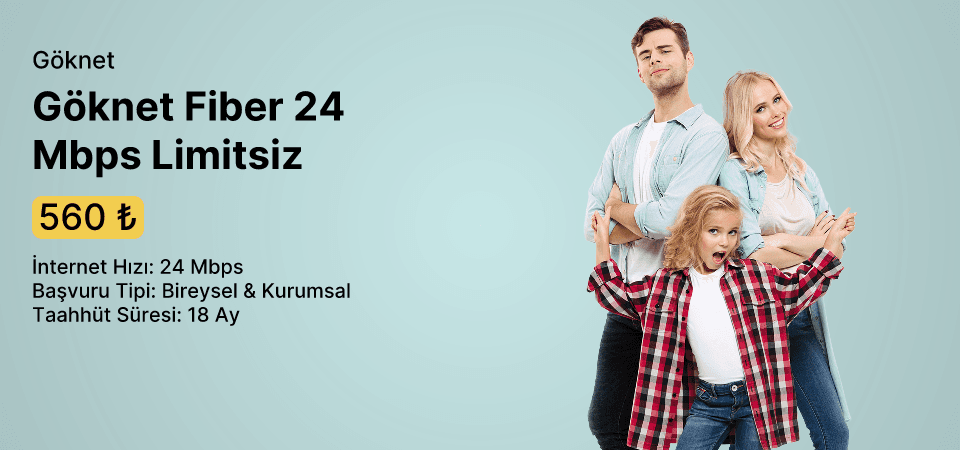 Göknet Fiber 24 Mbps Limitsiz