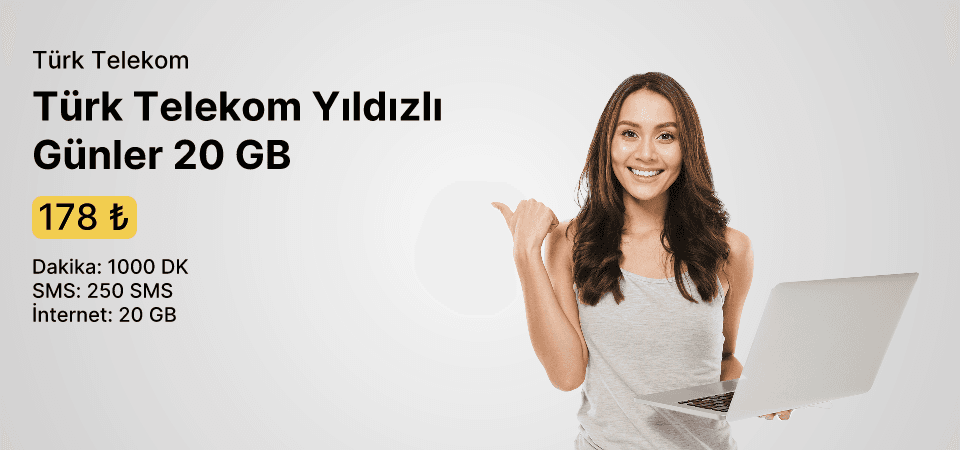 Türk Telekom Yıldızlı Günler 20 GB 