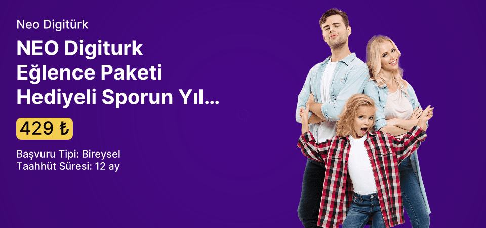 NEO Digiturk Eğlence Paketi Hediyeli Sporun Yıldızı Tv Paketi