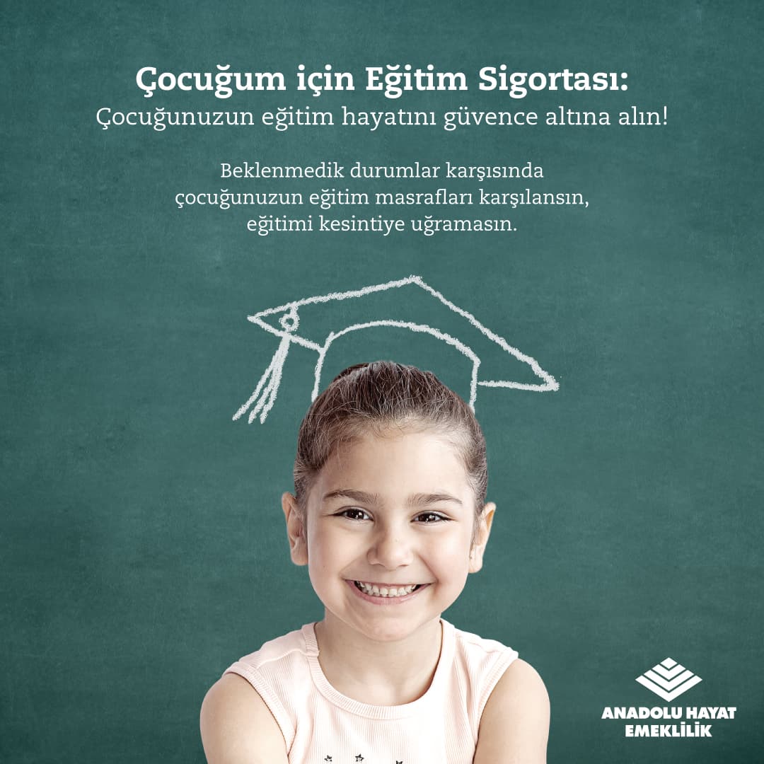 Çocuğum için Eğitim Sigortası sigorta ürünü afişi