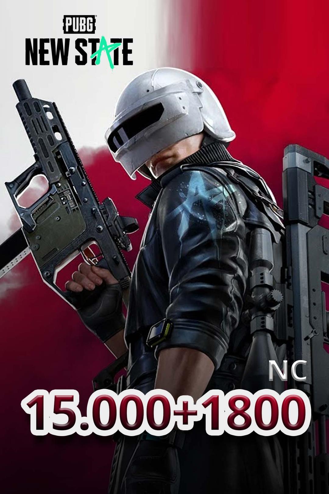 Pubg New State 15.000 + 1800 NC