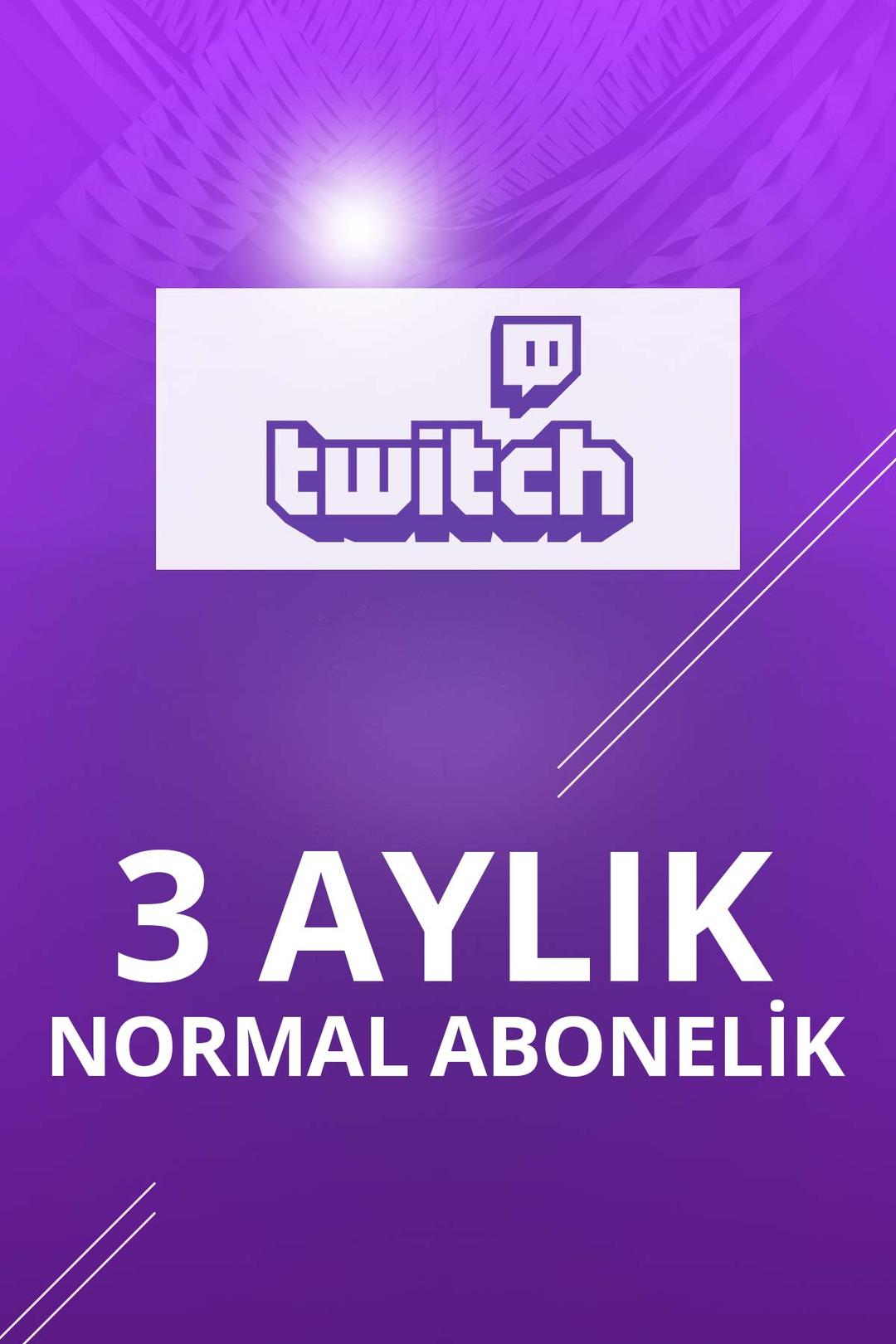 Twitch 3 Aylık Normal Abonelik