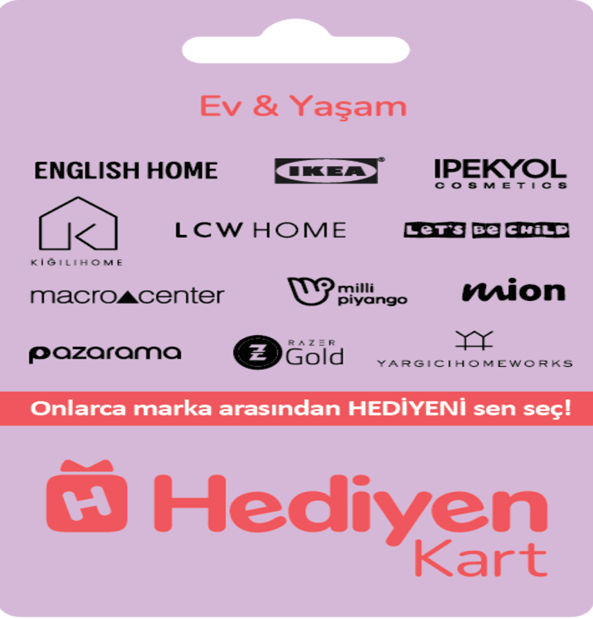 Hediyen Kart - Ev&Yaşam 250 TRY