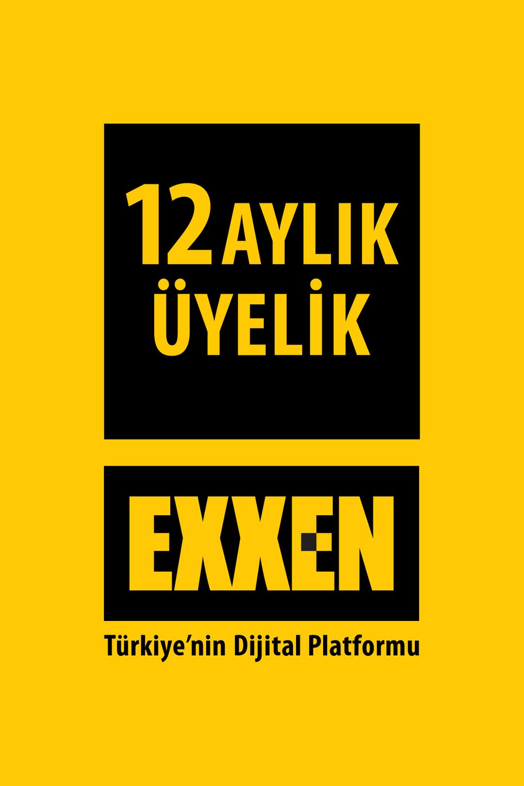 Exxen 12 Aylık Dijital Üyelik Kodu - Reklamlı