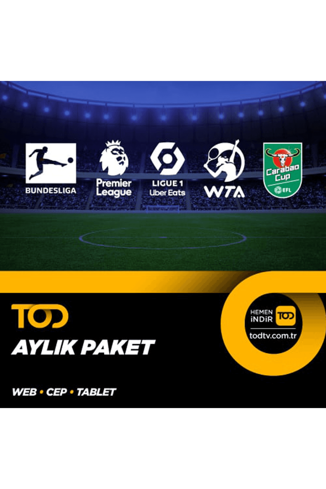 Aylık Spor Extra+ Paketi – 3 Ekran (Web+ Cep+ Tablet)