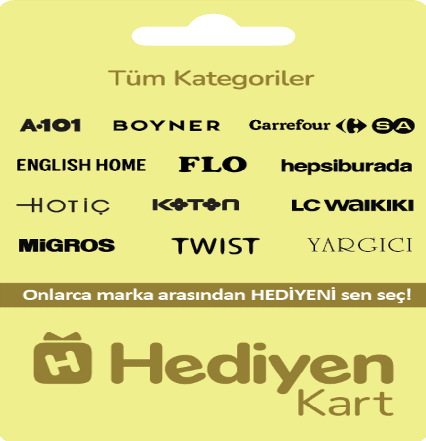 Hediyen Kart – Tüm Kategoriler 500 TRY