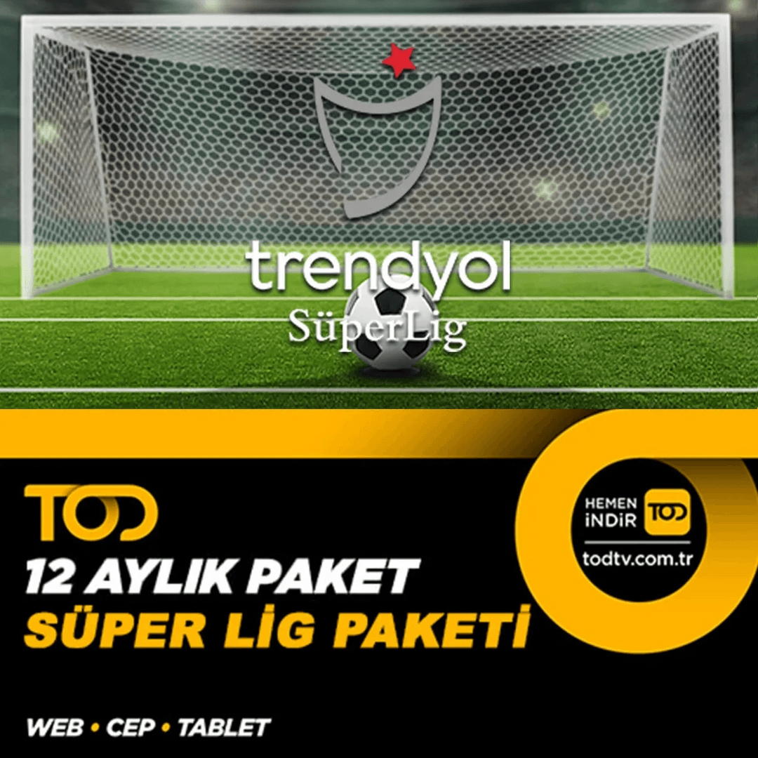 12 Aylık Süper Lig Paketi 3 Ekran (Web+ Cep+ Tablet )