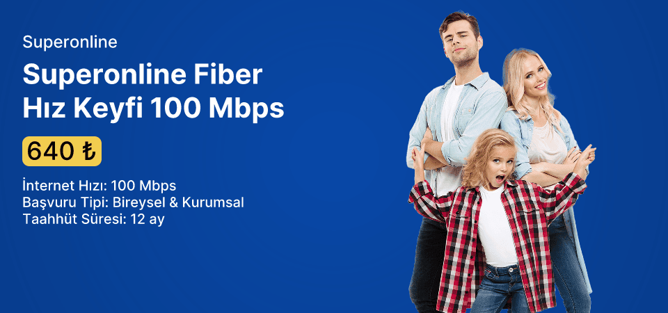 Superonline Fiber Hız Keyfi 100 Mbps